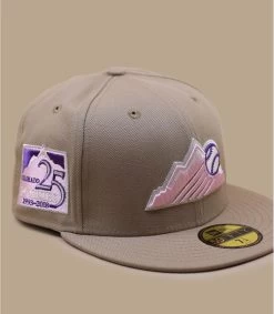 NEW ERA Side Patch 5950 Colorado Rockies Camel Pink