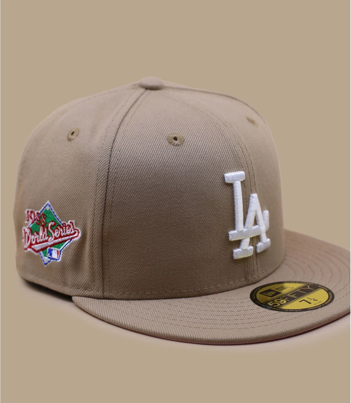 NEW ERA Side Patch 5950 LA Dodgers Camel Pink 4 NEW ERA Side Patch 5950 LA Dodgers Camel Pink – Image 2