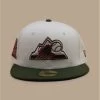 NEW ERA Side Patch 59Fifty Colorado Rockies Chrome Olive -Arrêt. Aller. Chapeau. side patch 59fifty colorado rockies chrome olive