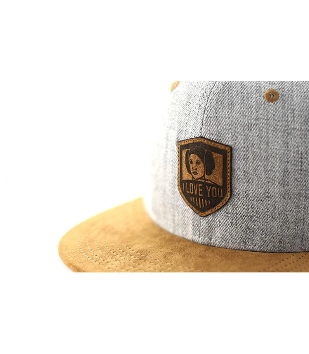 Snapback I Love You Grey Suede 5 Snapback I Love You Grey Suede – Image 3