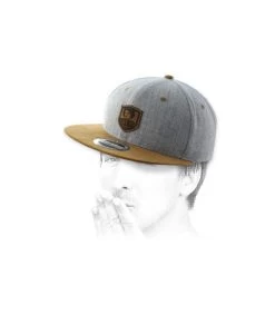 Snapback I Love You Grey Suede