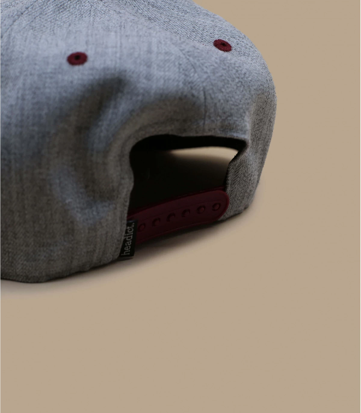 Snapback West Land Grey Burgundy 4 Snapback West Land Grey Burgundy – Image 2