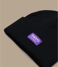 Tessy Cuff Beanie Black Purple -Arrêt. Aller. Chapeau. tessy cuff beanie black purple 2