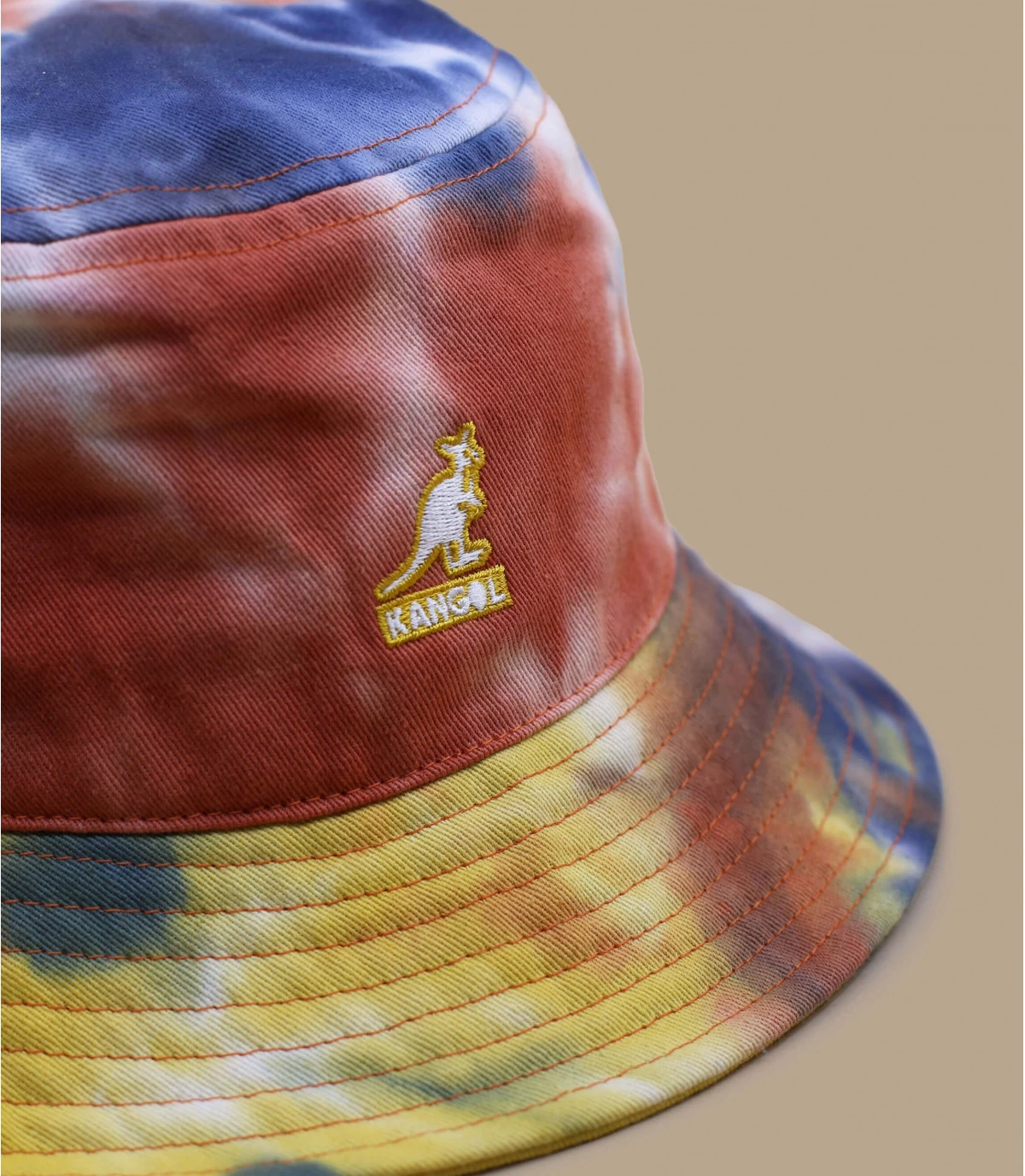 Kangol Tie Dye Bucket Golden Palm 5 Kangol Tie Dye Bucket Golden Palm – Image 3