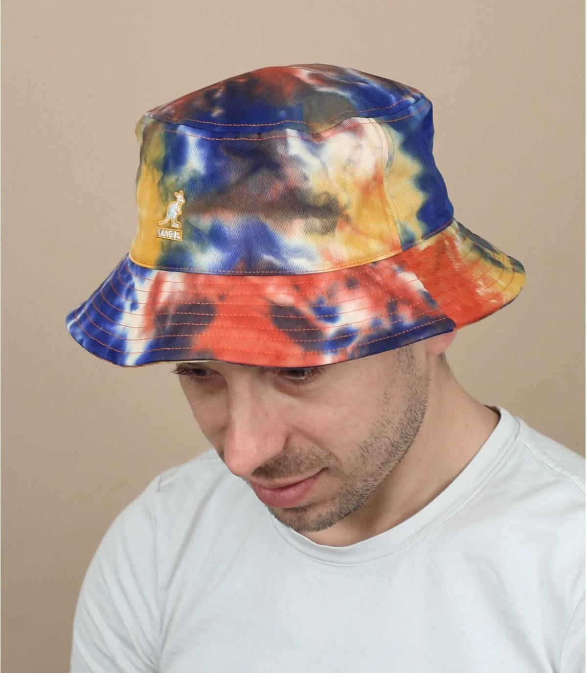 Kangol Tie Dye Bucket Golden Palm 3 Kangol Tie Dye Bucket Golden Palm