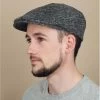 Bailey Tifton Grey -Arrêt. Aller. Chapeau. tifton greyberet20gris20laine20carreaux20Tifton20grey