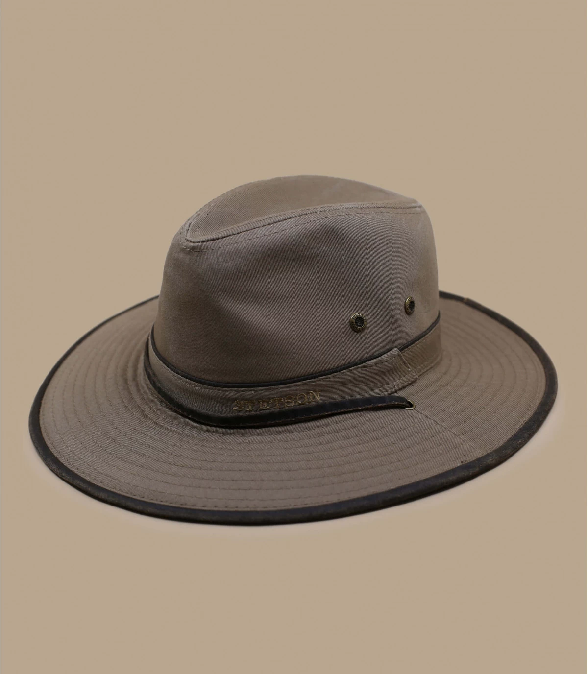 Stetson Traveller Cotton Brown 3 Stetson Traveller Cotton Brown