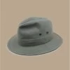 Stetson Traveller Delave Organic Cotton Khaki -Arrêt. Aller. Chapeau. traveller delave organic cotton khaki