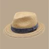 Stetson Traveller Raffia Natural -Arrêt. Aller. Chapeau. traveller raffia natural