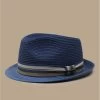 Stetson Trilby Toyo Blue -Arrêt. Aller. Chapeau. trilby toyo blue