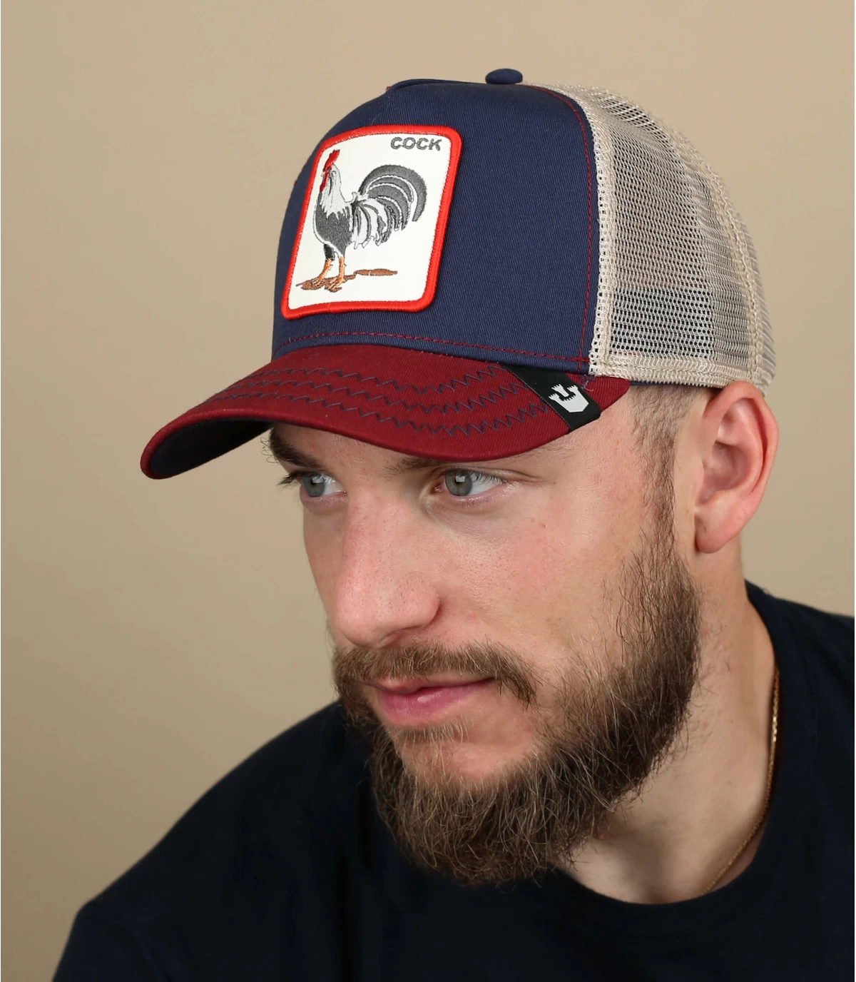 Trucker Cock Prideful Navy Burgundy 3 Trucker Cock Prideful Navy Burgundy