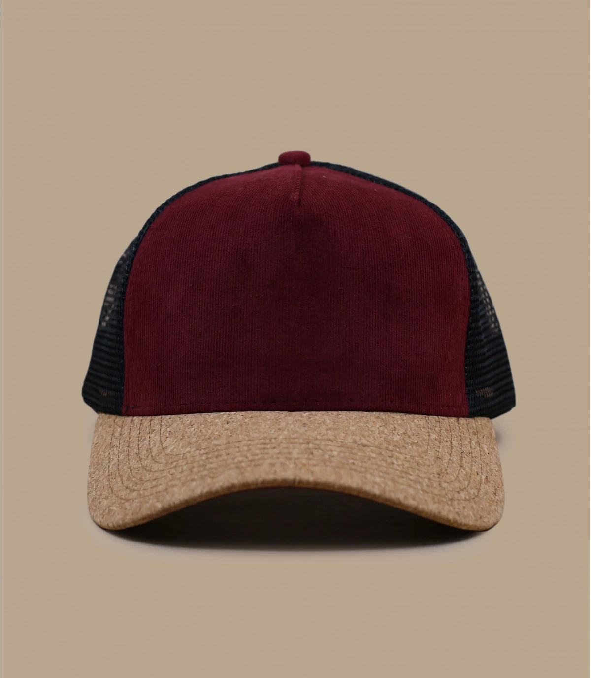 Trucker Corduroy Burgundy Cork Black 4 Trucker Corduroy Burgundy Cork Black – Image 2