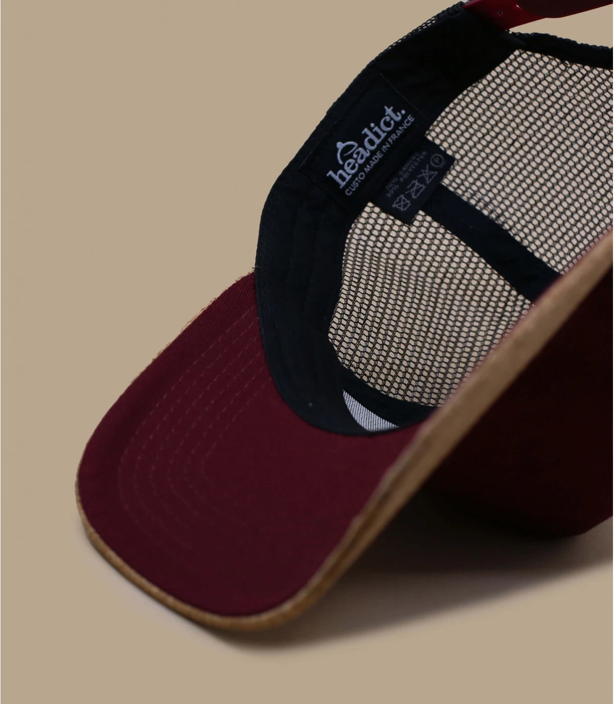 Trucker Corduroy Burgundy Cork Black 8 Trucker Corduroy Burgundy Cork Black – Image 6