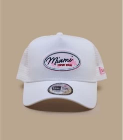 NEW ERA Trucker Oval State Miami White