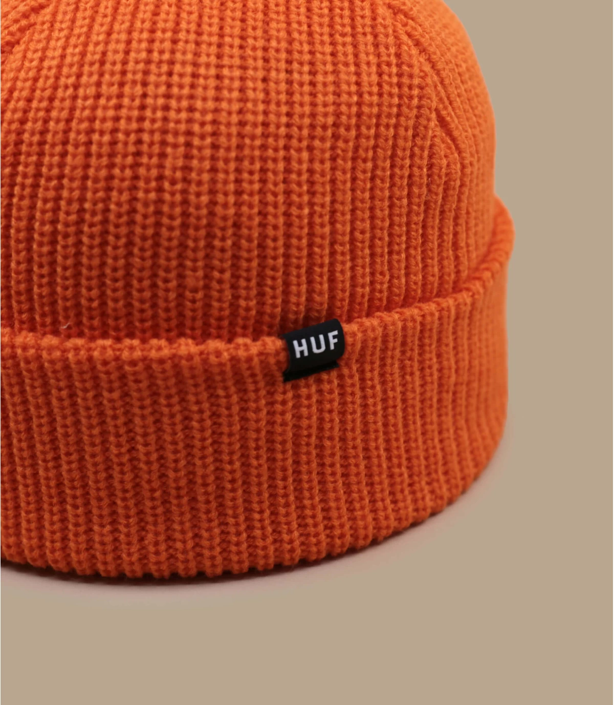 HUF Usual Beanie Safety Orange 4 HUF Usual Beanie Safety Orange – Image 2