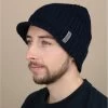 Visor Beanie Navy -Arrêt. Aller. Chapeau. visor beanie navy