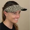 Seeberger Visor Leo Print Sand -Arrêt. Aller. Chapeau. visor leo print sand