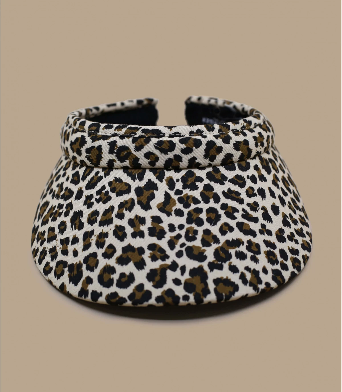 Seeberger Visor Leo Print Sand 5 Seeberger Visor Leo Print Sand – Image 3