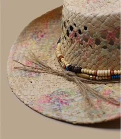 Stetson Western Raffia Natural -Arrêt. Aller. Chapeau. western raffia natural 4