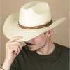 Stetson Western Toyo Bleached -Arrêt. Aller. Chapeau. western toyo bleached
